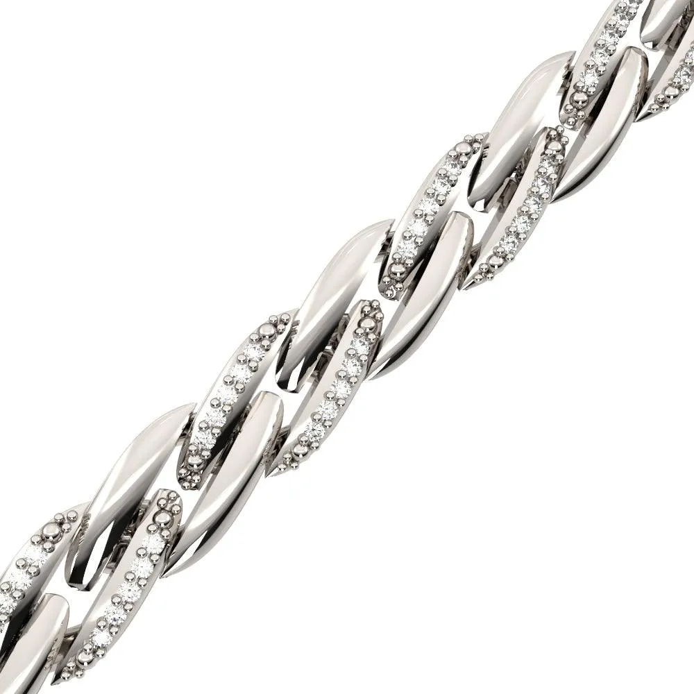 0.5 ct tdw Diamond Fashion Bracelet in 10K White Gold