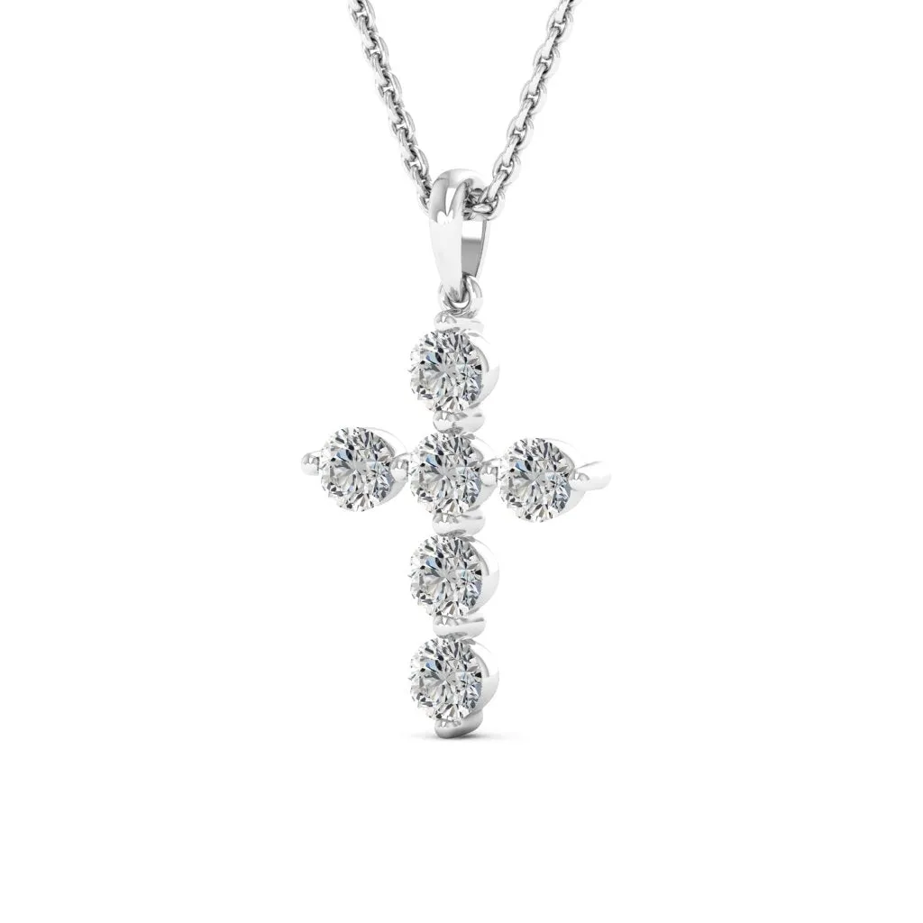 0.66 d.e.w cts Evangeline Moissanite Necklace