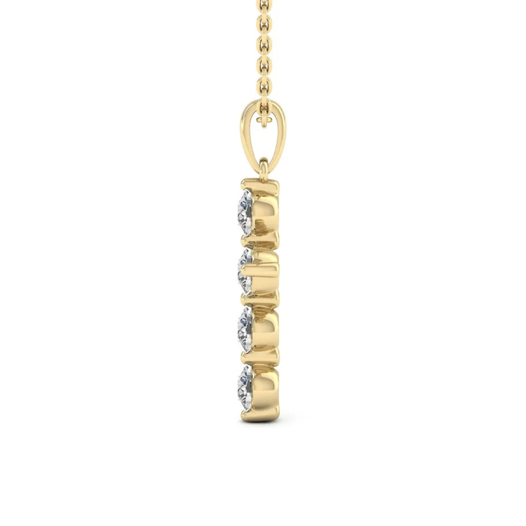 0.66 d.e.w cts Evangeline Moissanite Necklace