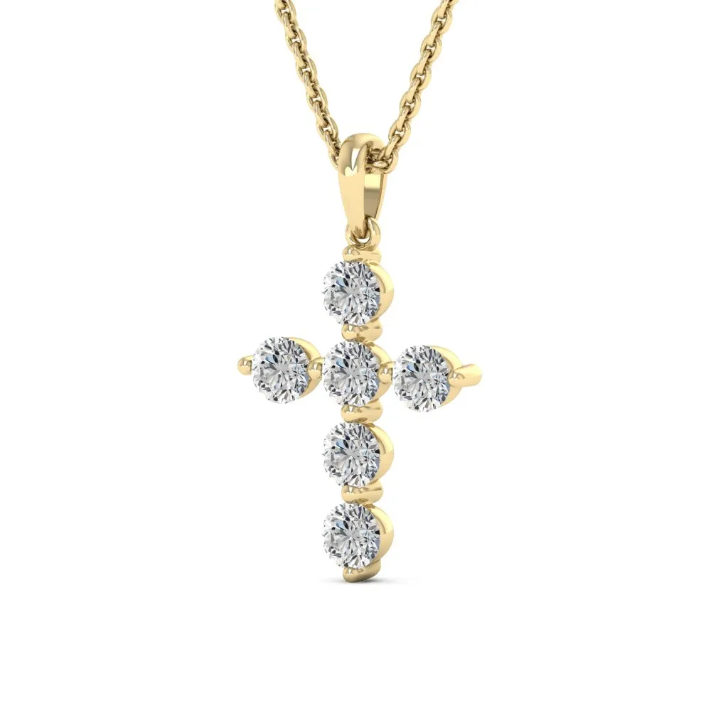 0.66 d.e.w cts Evangeline Moissanite Necklace