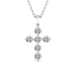 0.66 d.e.w cts Evangeline Moissanite Necklace