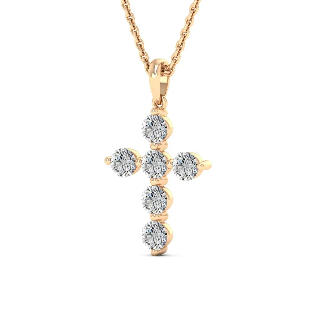 0.66 d.e.w cts Evangeline Moissanite Necklace
