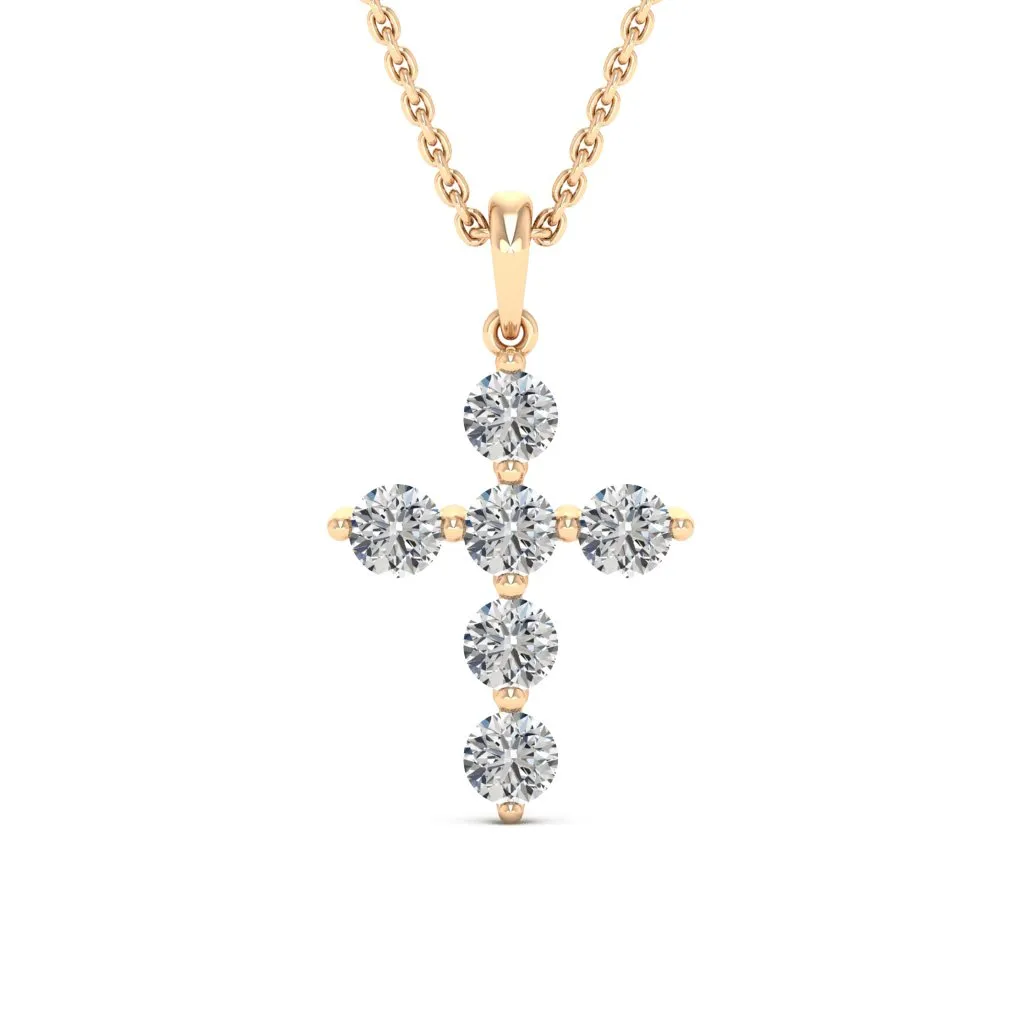0.66 d.e.w cts Evangeline Moissanite Necklace