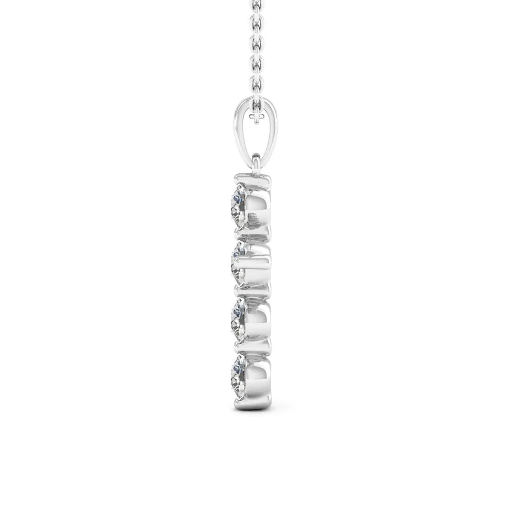 0.66 d.e.w cts Evangeline Moissanite Necklace