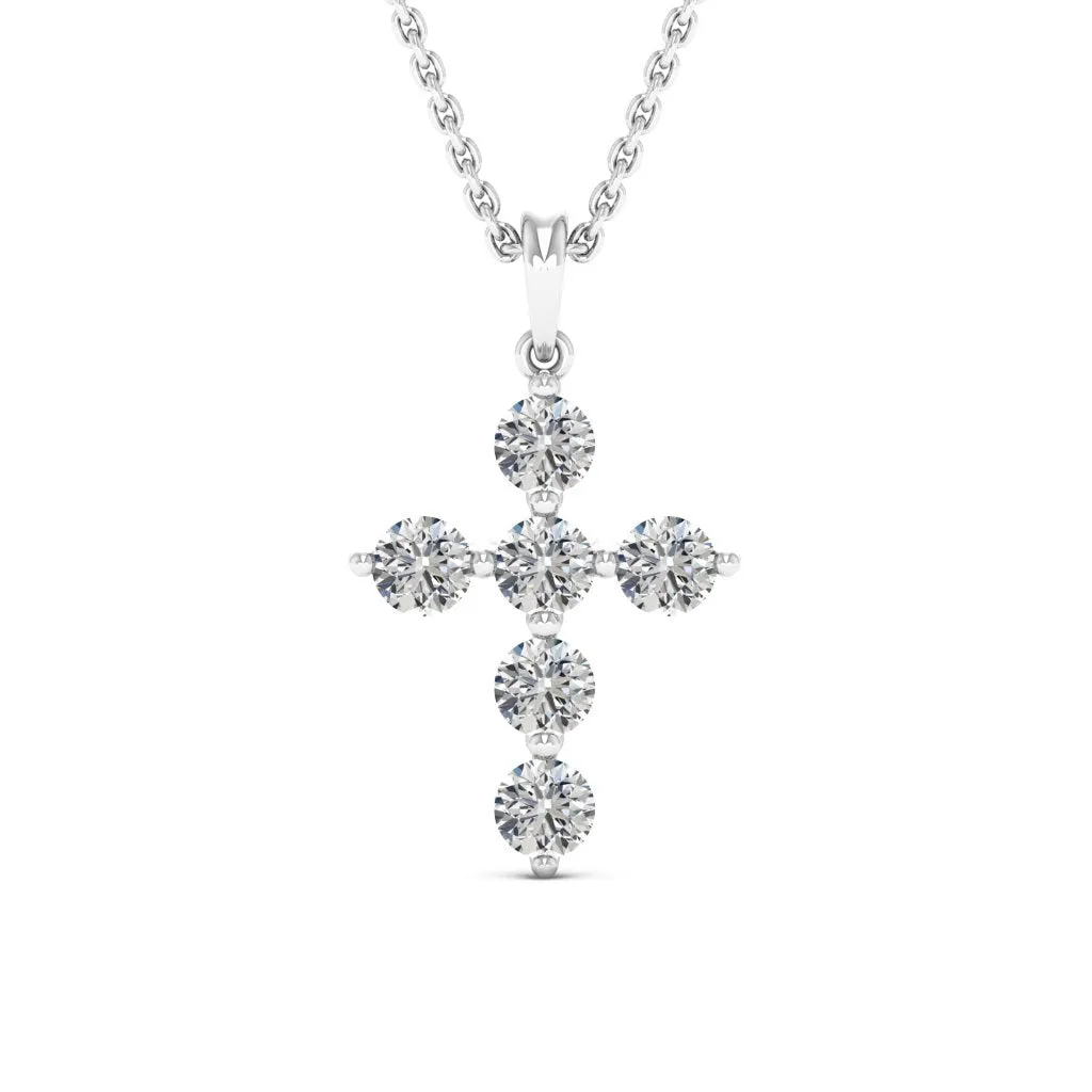 0.66 d.e.w cts Evangeline Moissanite Necklace
