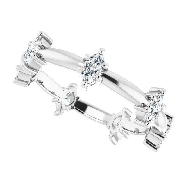 0.84 ct. Prong Set Marquise Diamond Eternity Band
