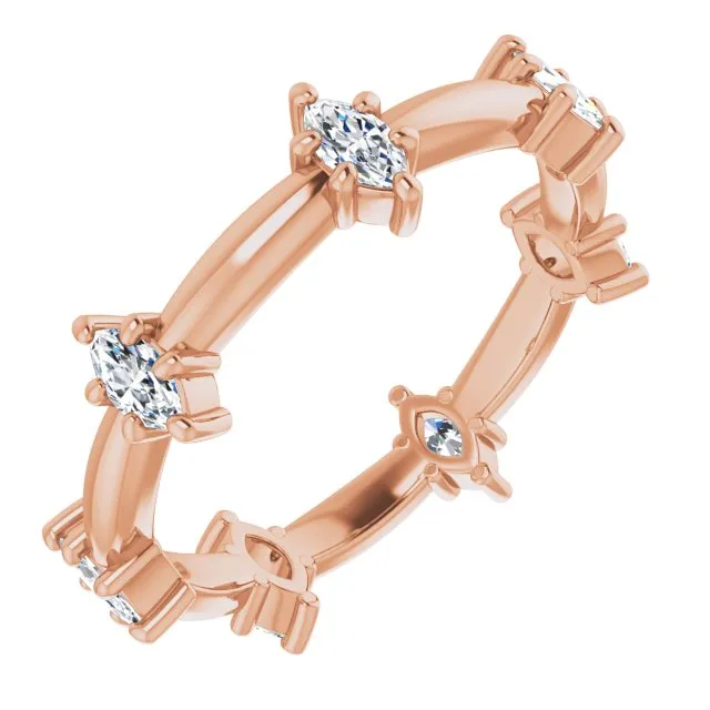 0.84 ct. Prong Set Marquise Diamond Eternity Band
