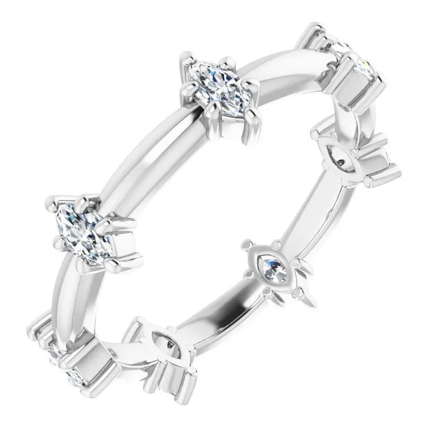 0.84 ct. Prong Set Marquise Diamond Eternity Band