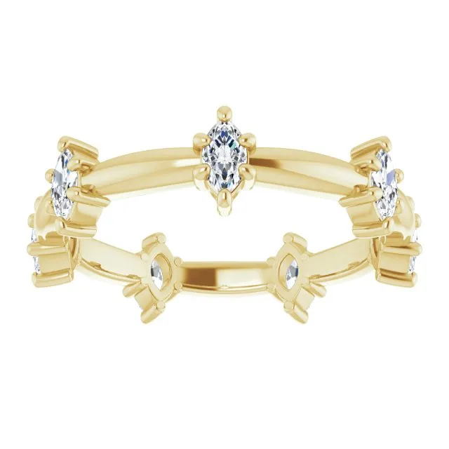 0.84 ct. Prong Set Marquise Diamond Eternity Band