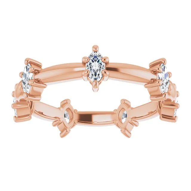 0.84 ct. Prong Set Marquise Diamond Eternity Band