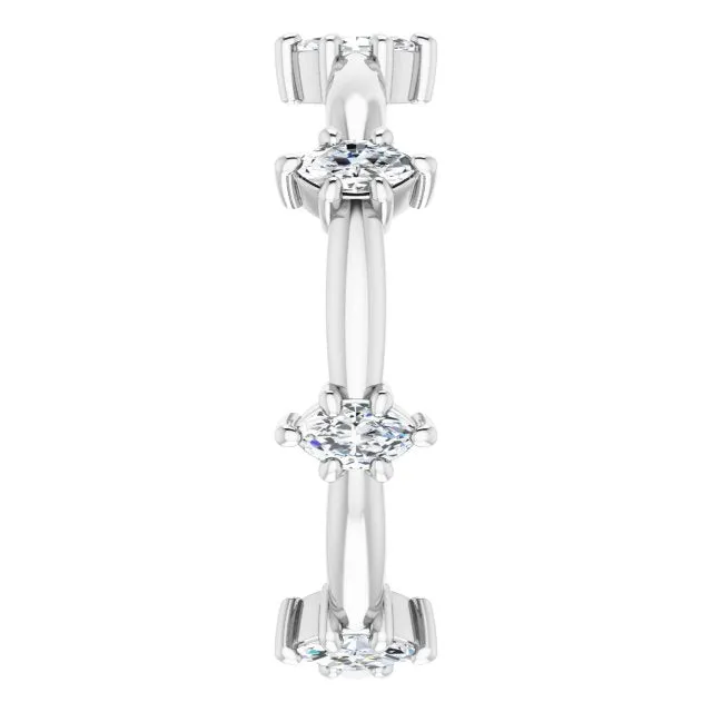 0.84 ct. Prong Set Marquise Diamond Eternity Band