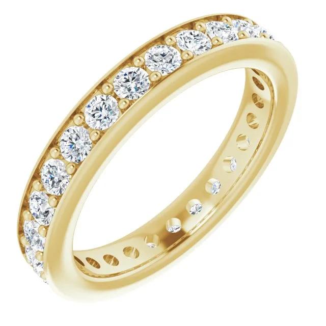 0.90 ct.  Round Diamond Eternity Band Stackable Ring