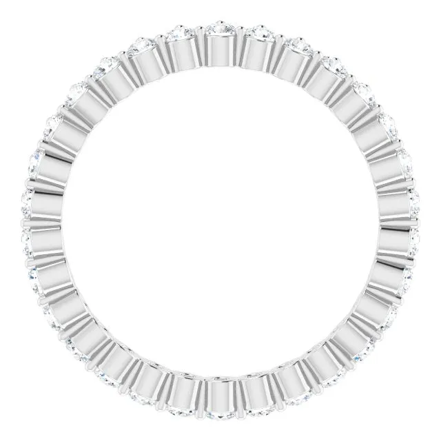 0.90 ct. Round Diamond Eternity Band Stackable Ring