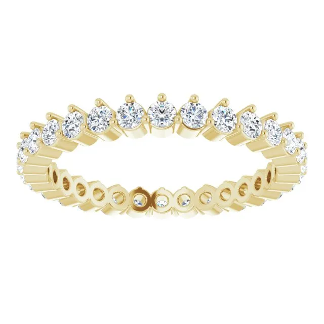 0.90 ct. Round Diamond Eternity Band Stackable Ring