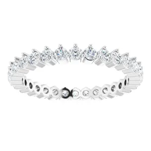 0.90 ct. Round Diamond Eternity Band Stackable Ring