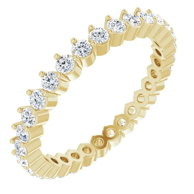 0.90 ct. Round Diamond Eternity Band Stackable Ring