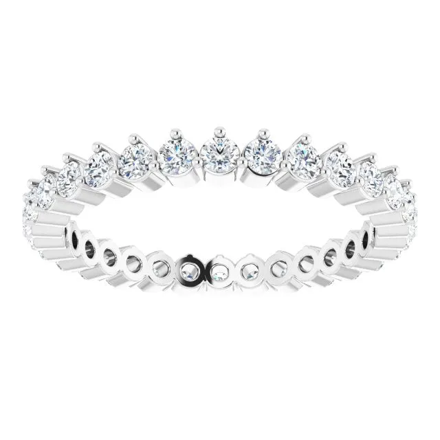 0.90 ct. Round Diamond Eternity Band Stackable Ring