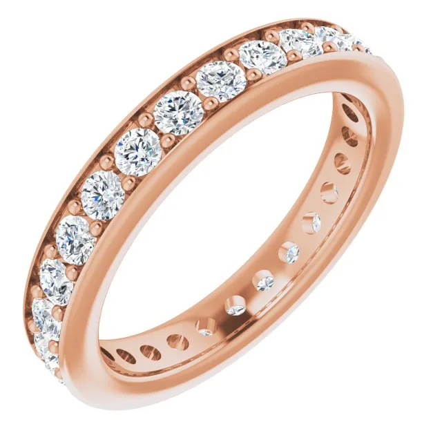 0.90 ct.  Round Diamond Eternity Band Stackable Ring