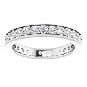 0.90 ct.  Round Diamond Eternity Band Stackable Ring