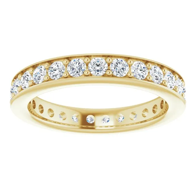 0.90 ct.  Round Diamond Eternity Band Stackable Ring