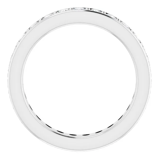 0.90 ct.  Round Diamond Eternity Band Stackable Ring