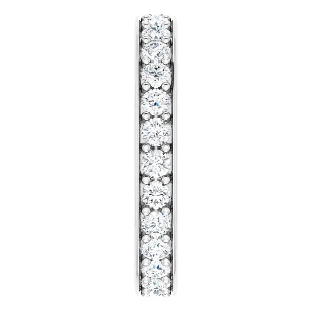 0.90 ct.  Round Diamond Eternity Band Stackable Ring