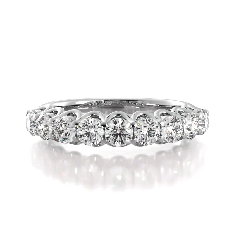 1.08 ct. Round Diamond Wedding Band