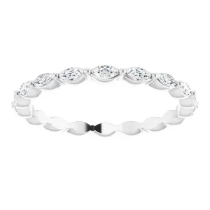 1.12 ct. Marquise Diamond Eternity Band East West Set Diamond Ring