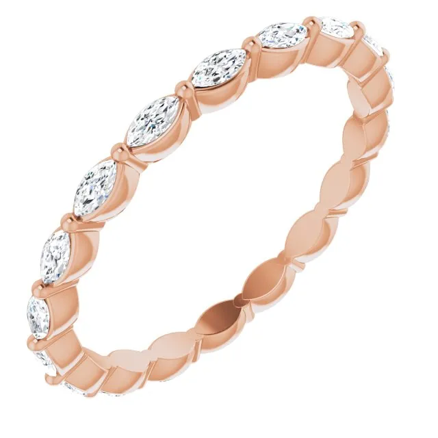 1.12 ct. Marquise Diamond Eternity Band East West Set Diamond Ring