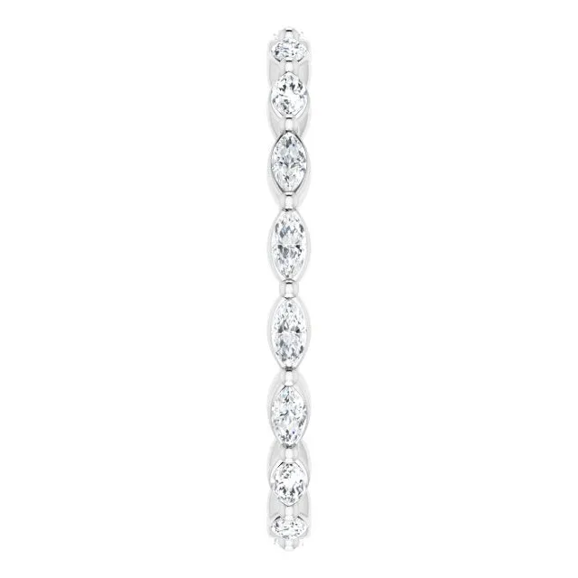 1.12 ct. Marquise Diamond Eternity Band East West Set Diamond Ring