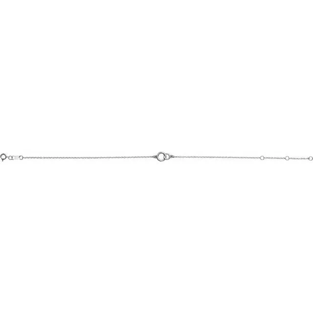 14K White Interlocking Circle Bracelet
