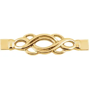14k Yellow Gold Bracelet Center