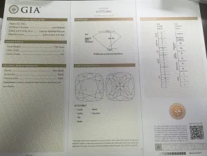1.53ct J SI1 Cushion Loose Diamond Certified By GIA #6237372004