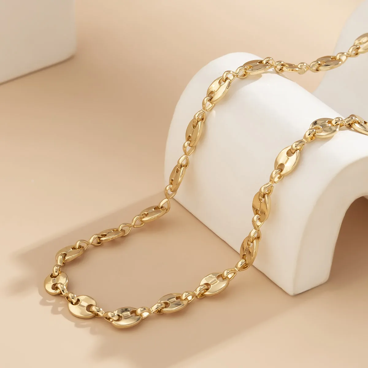 18K Gold-Plated Mariner Chain Necklace
