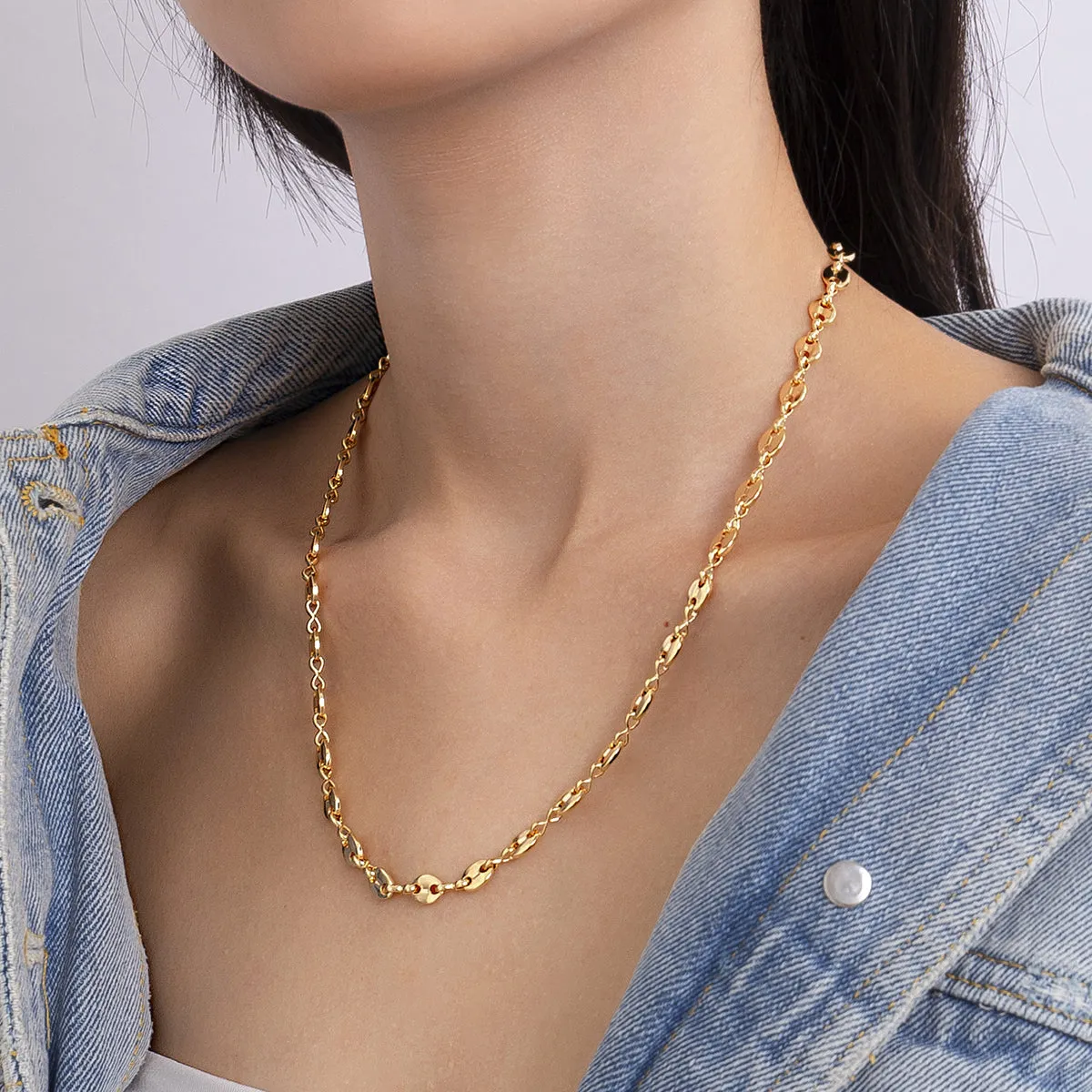 18K Gold-Plated Mariner Chain Necklace