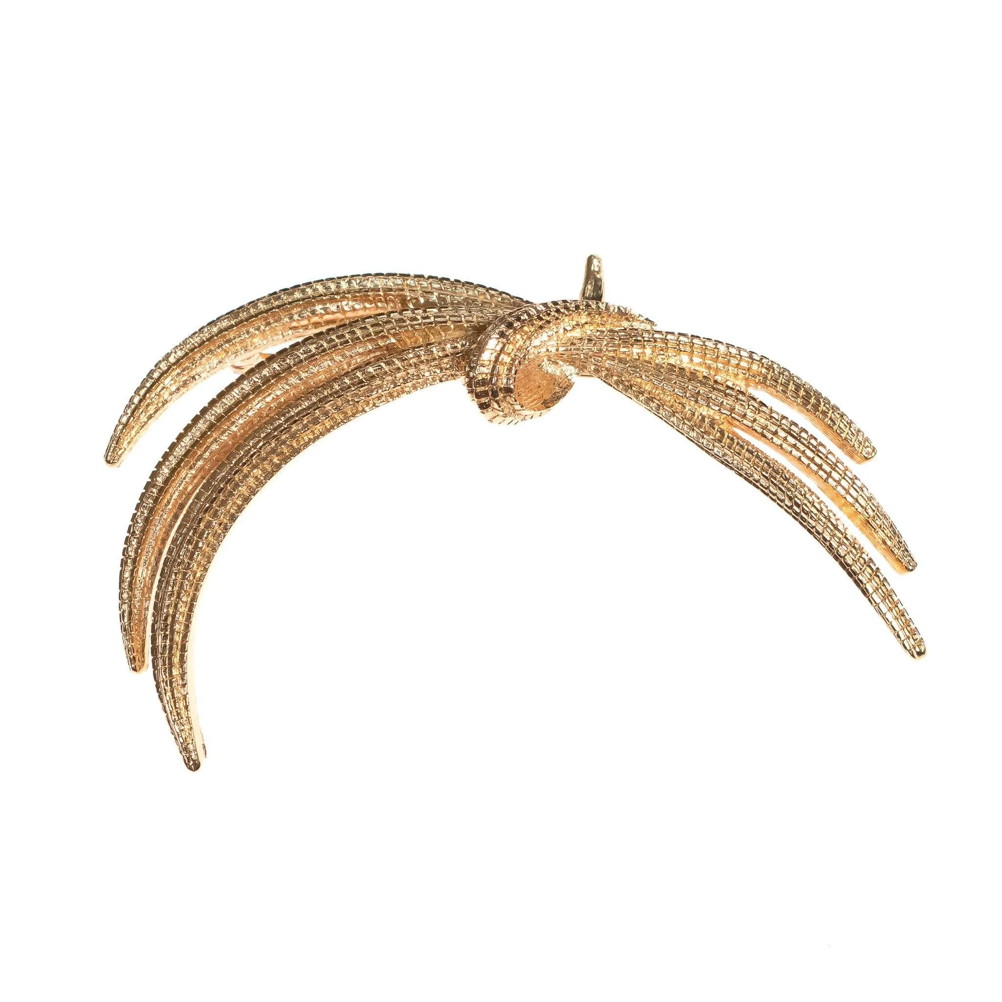 1960s Monet Classic Gold Crest Brooch