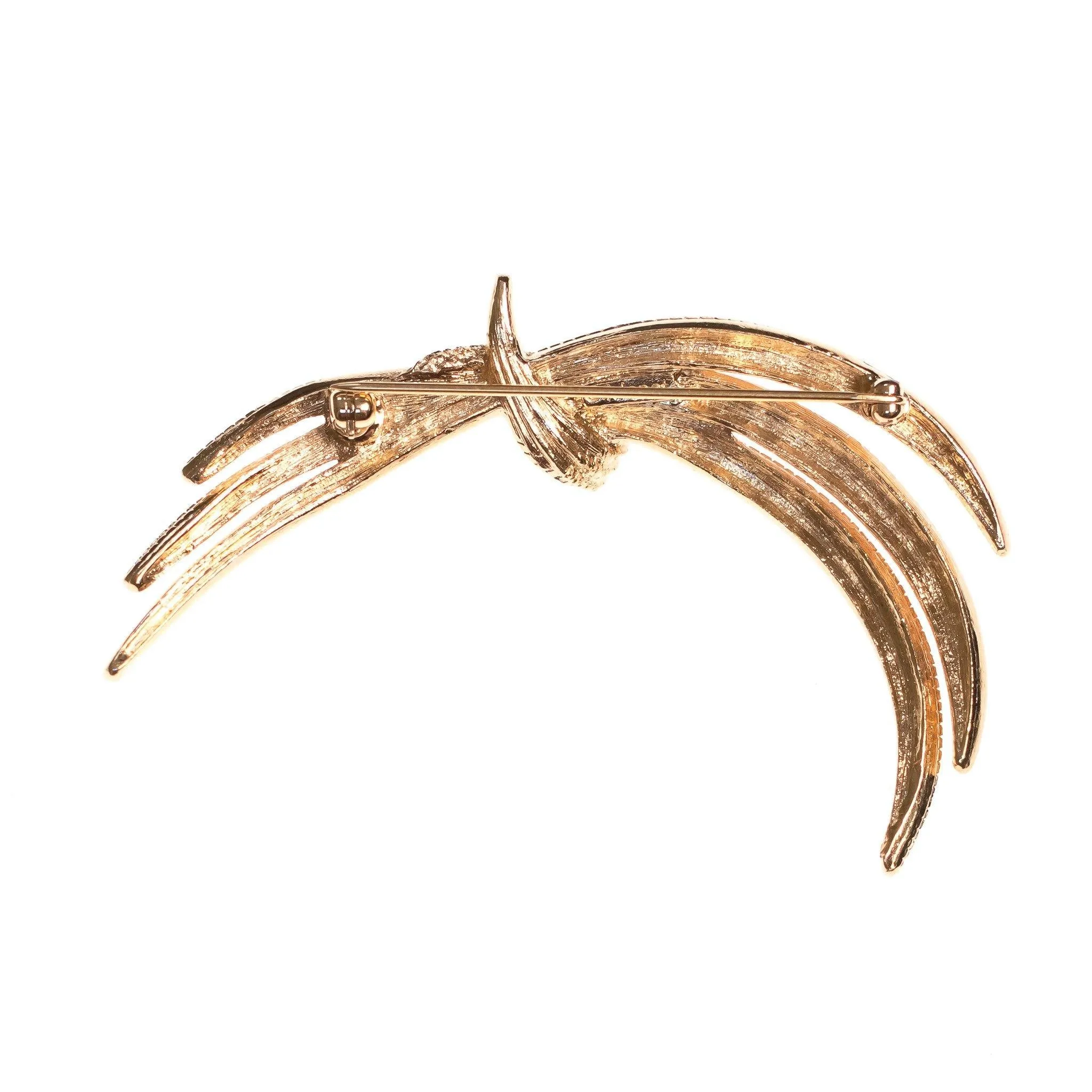 1960s Monet Classic Gold Crest Brooch