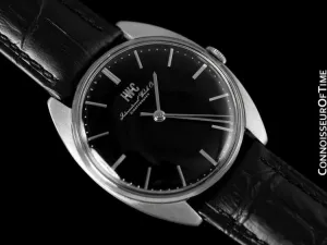 1971 IWC Vintage Mens Retro Dress Watch, Caliber 403H - Stainless Steel
