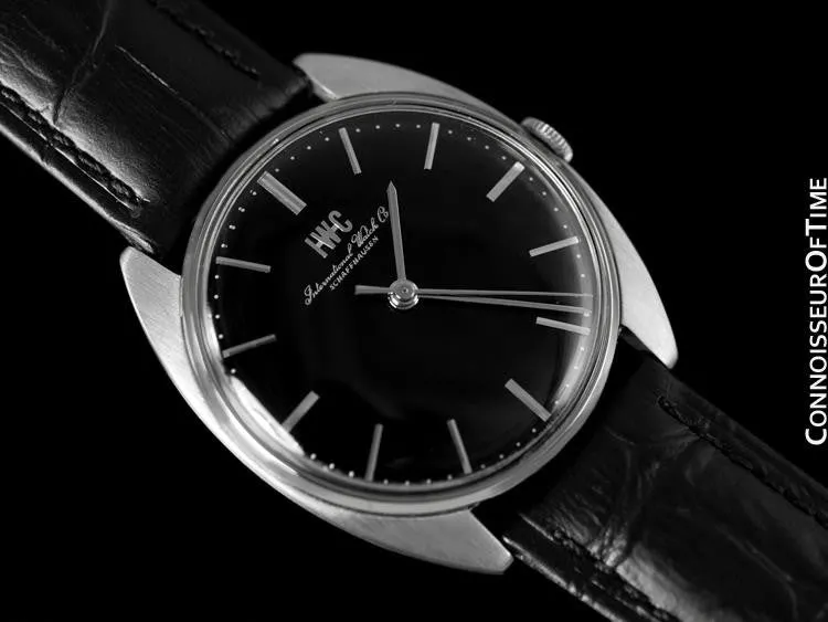 1971 IWC Vintage Mens Retro Dress Watch, Caliber 403H - Stainless Steel