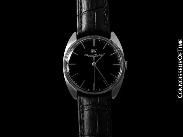 1971 IWC Vintage Mens Retro Dress Watch, Caliber 403H - Stainless Steel