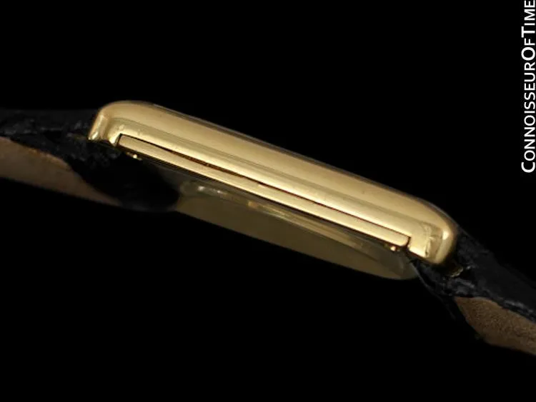 1980 Piaget Ladies / Midsize Vintage Rectangular Handwound Watch - 18K Gold