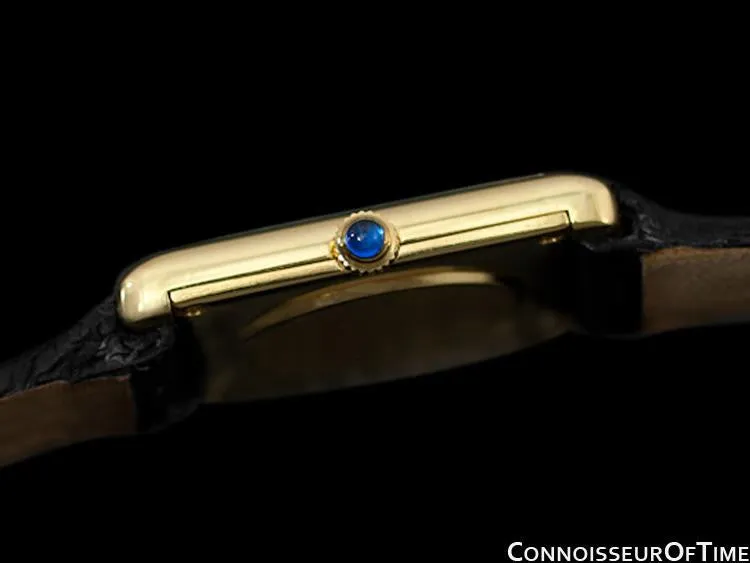 1980 Piaget Ladies / Midsize Vintage Rectangular Handwound Watch - 18K Gold