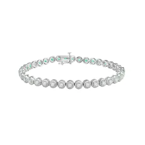 2 ct tdw Diamond Tennis Bracelet in 10K White Gold