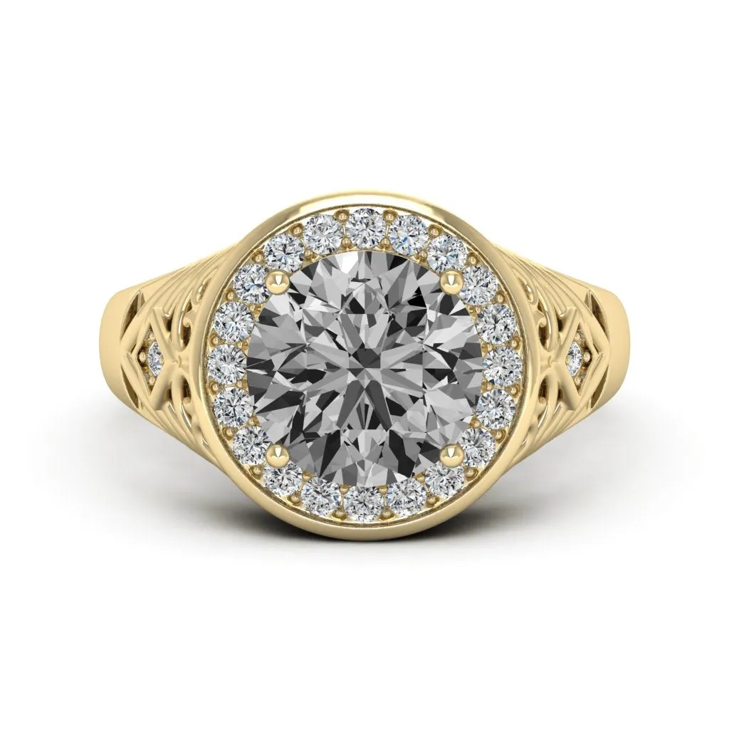 2.30 d.e.w cts Cassandra Moissanite Ring