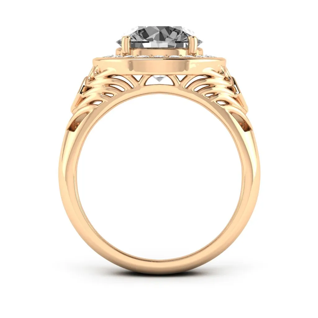 2.30 d.e.w cts Cassandra Moissanite Ring