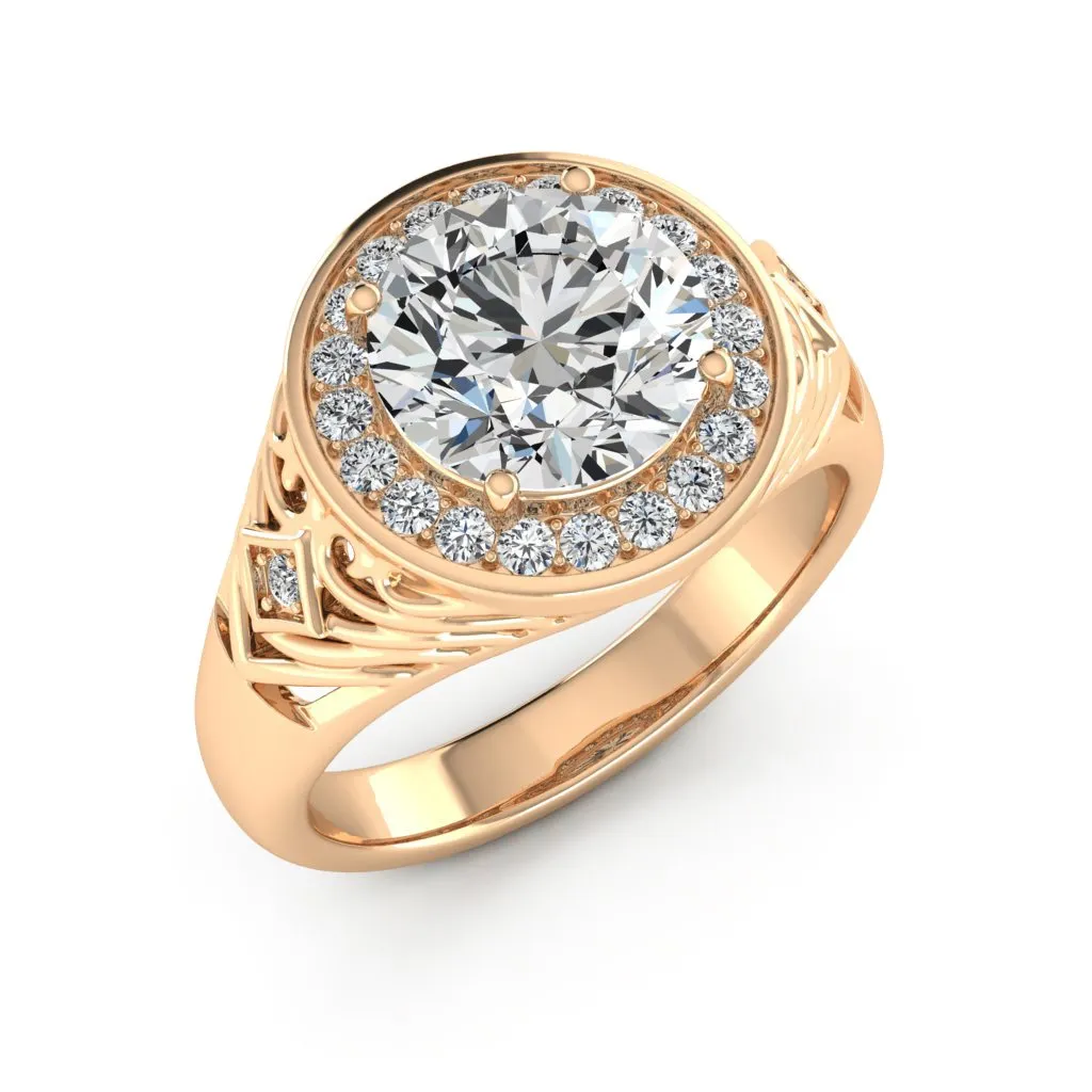 2.30 d.e.w cts Cassandra Moissanite Ring