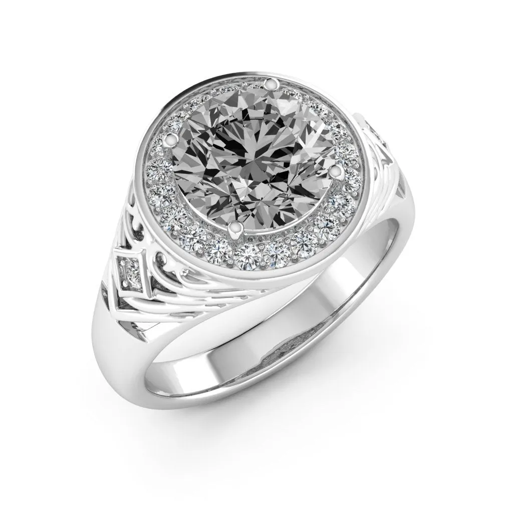 2.30 d.e.w cts Cassandra Moissanite Ring