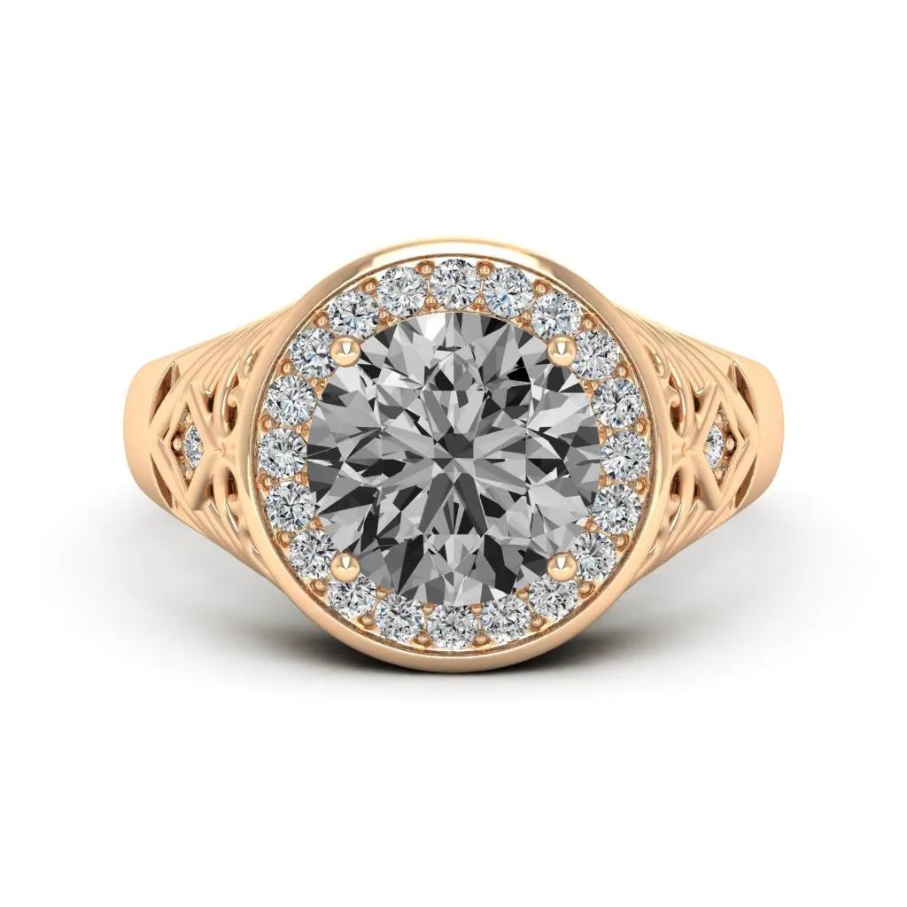 2.30 d.e.w cts Cassandra Moissanite Ring