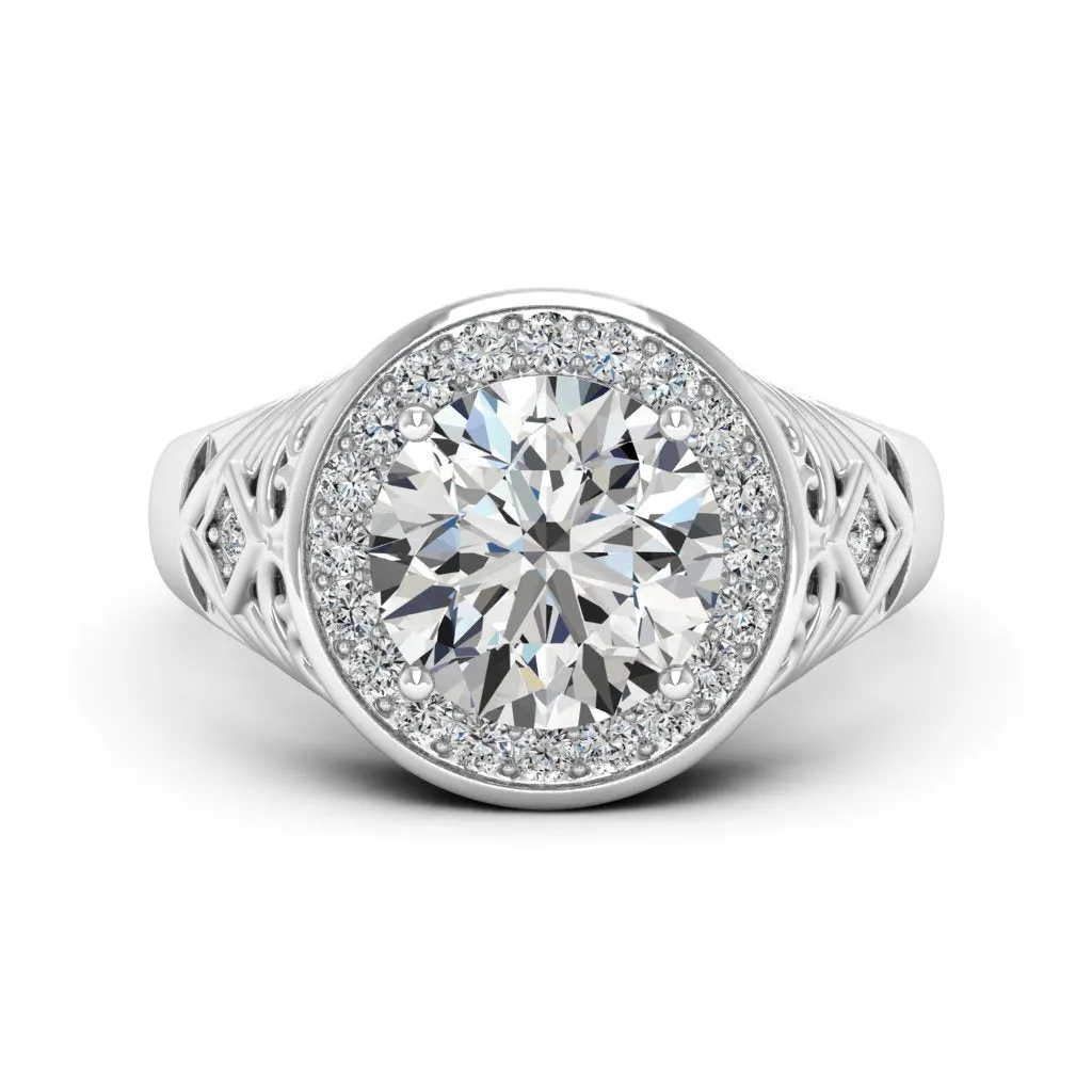 2.30 d.e.w cts Cassandra Moissanite Ring