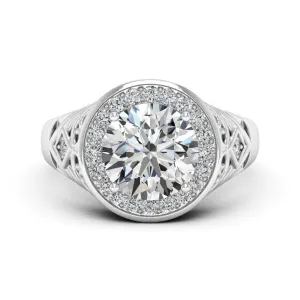 2.30 d.e.w cts Cassandra Moissanite Ring